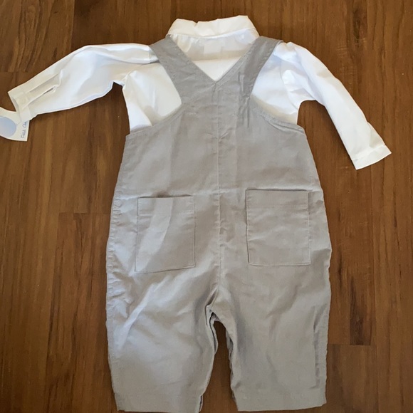 NWT petit ami corduroy football overall and button down set - Picture 2 of 3